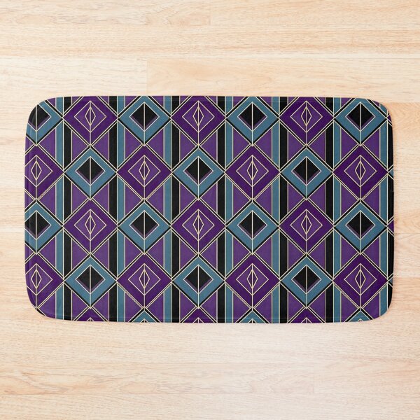Item preview, Purple Deco Diamonds – Geometric Line Pattern designed and sold by Good Vibes .