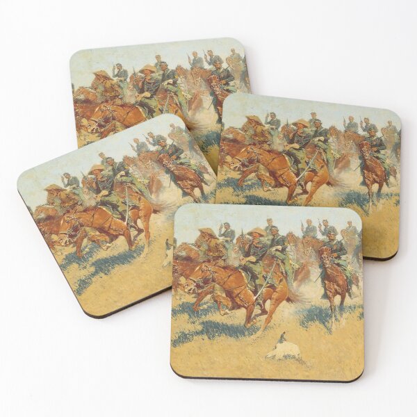 Item preview, On the Southern Plains Frederic Remington - Western Vintage Style Cavalry Charge Design for Cowboy Art Lovers designed and sold by RickE.
