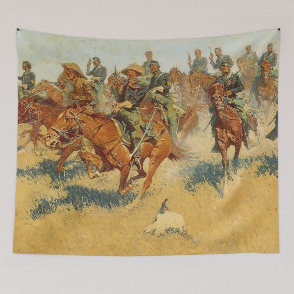 Item preview, On the Southern Plains Frederic Remington - Western Vintage Style Cavalry Charge Design for Cowboy Art Lovers designed and sold by RickE.