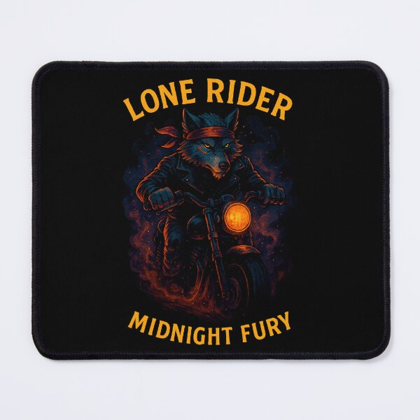 Item preview, Vintage Biker Wolf Motorcycle Art designed and sold by SholoStudio.