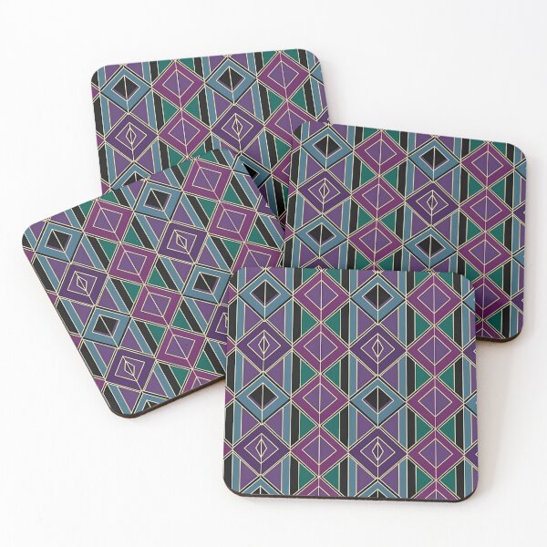 Item preview, Pink & Teal Deco Diamonds – Retro Geometry designed and sold by Good Vibes .