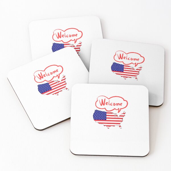 Item preview, Welcome USA  American Flag  designed and sold by AchraffPrint.