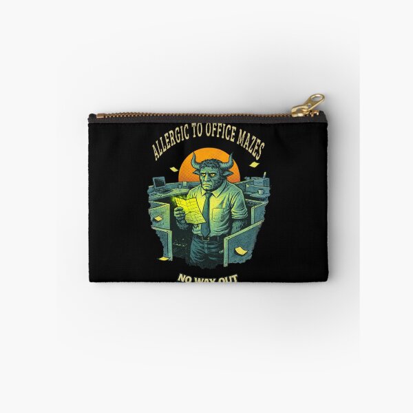 Item preview, Allergic to Office Mazes Minotaur Shirt – Funny Work Confusion Vintage Tee designed and sold by Mythic Ink Studio.