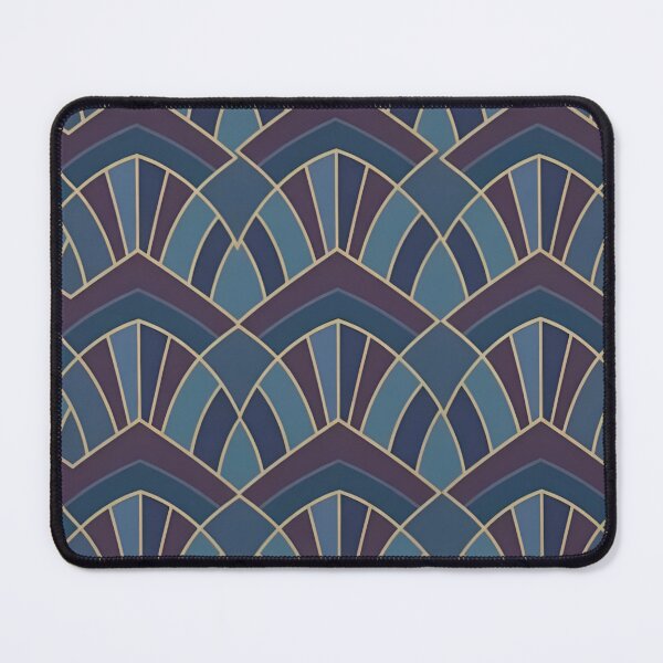 Item preview, Blue Wave Deco – Modern Geometric Pattern designed and sold by Good Vibes .
