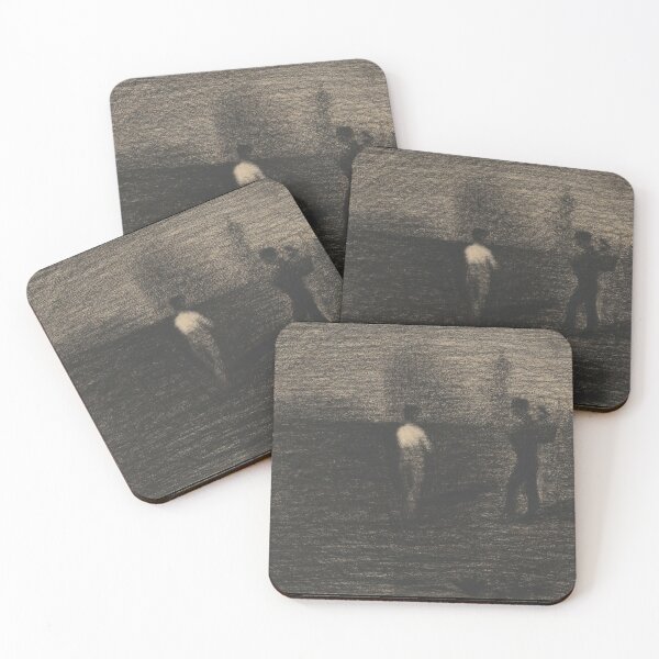 Item preview, Peasants by Georges Seurat: Noir Minimalist Neo Impressionist Poster designed and sold by artofuniverse.