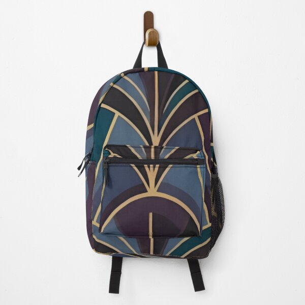 Item preview, Dark Blue Deco Arches – Retro Pattern designed and sold by Good Vibes .