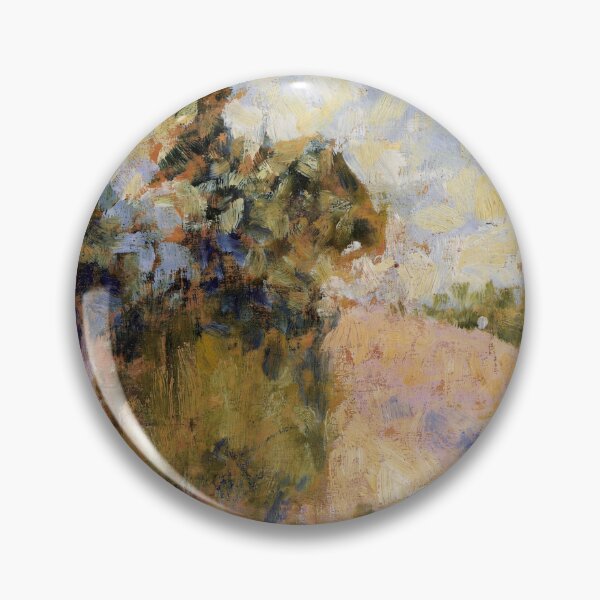Item preview, Pink Landscape by Georges Seurat: Neo Impressionist Countryside Wall Art designed and sold by artofuniverse.