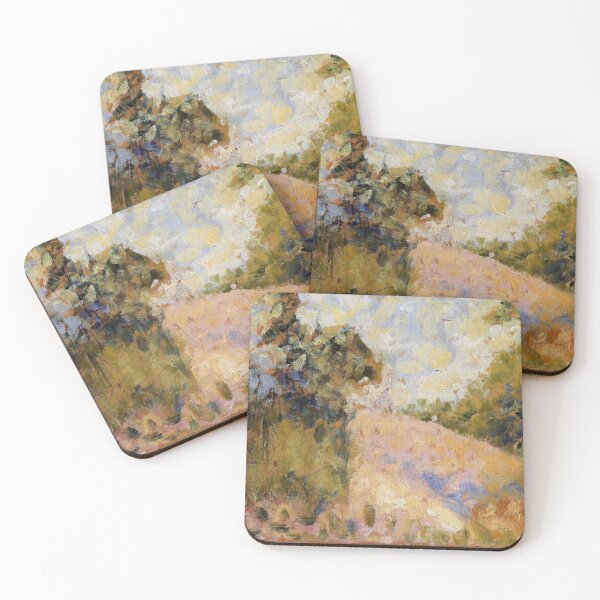 Item preview, Pink Landscape by Georges Seurat: Neo Impressionist Countryside Wall Art designed and sold by artofuniverse.