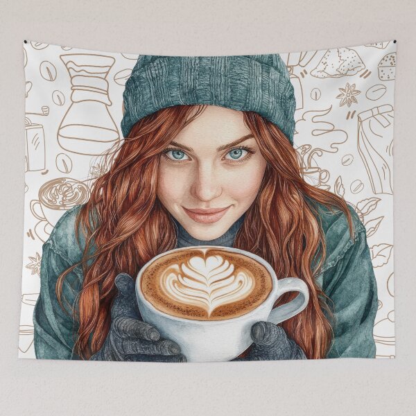 Item preview, Coffee Lover Girl Latte Art designed and sold by Angellacelin.