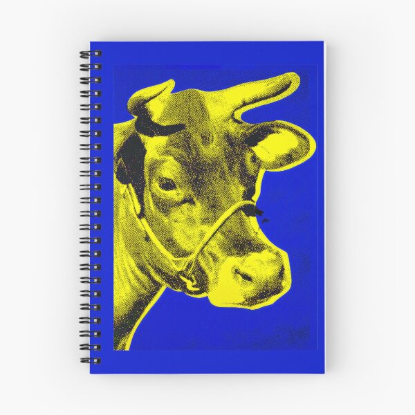 Item preview, Pop Art - Cow Blue Yellow designed and sold by ArtPlus+.