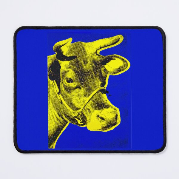 Item preview, Pop Art - Cow Blue Yellow designed and sold by ArtPlus+.