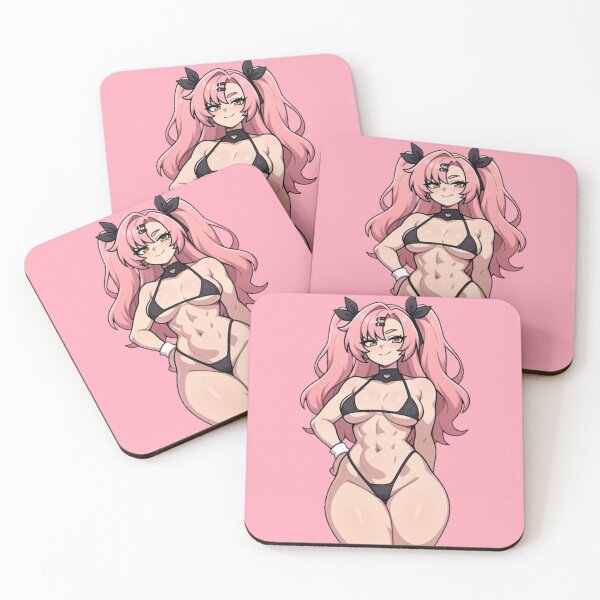 Item preview, Pink Muscular Muse – Bold Fit Anime Aesthetic designed and sold by Jimakmo.