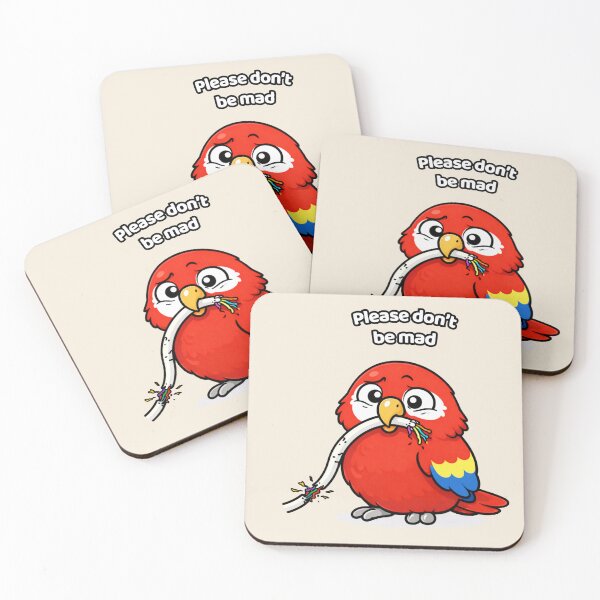 Item preview, Funny Macaw Please Don’t Be Mad – Guilty Bird Meme designed and sold by FeatherChaos.