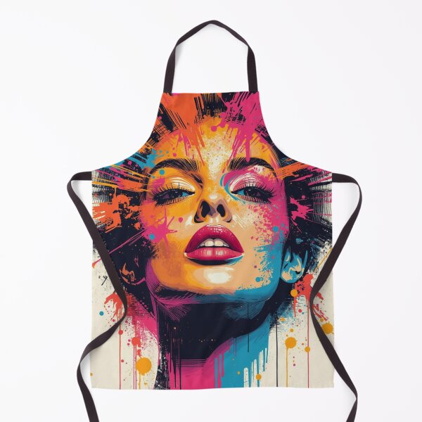 Item preview, Colorful Abstract Pop Art Female Portrait designed and sold by FredyDesignHub.