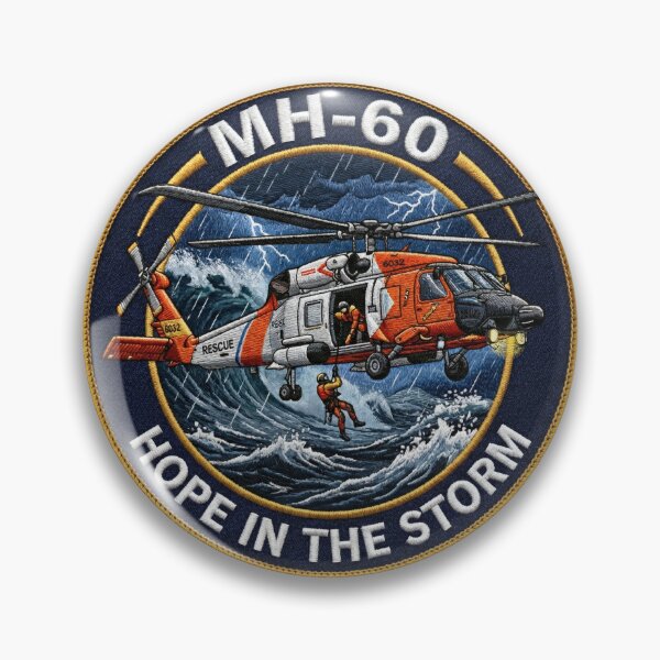 Item preview, MH‑60 Hope in the Storm – Tactical Rescue Emblem designed and sold by ArtDreams92.