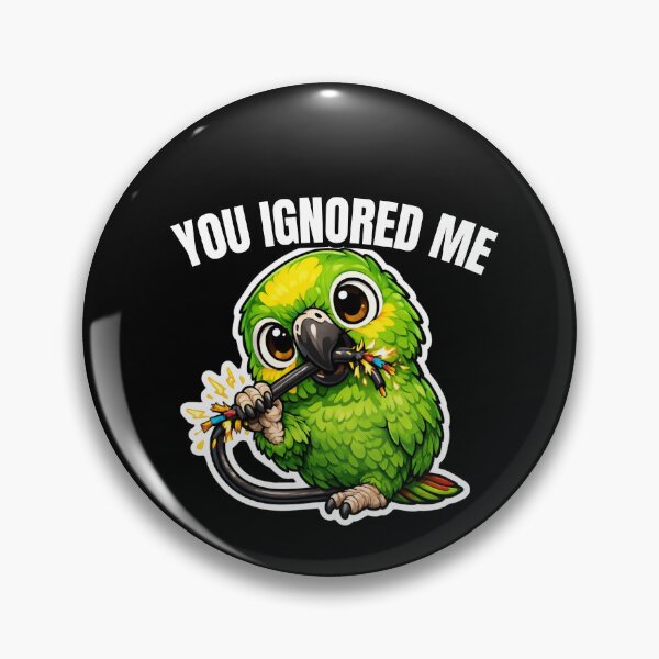 Item preview, Funny Amazon Parrot You Ignored Me – Dramatic Bird Meme designed and sold by FeatherChaos.