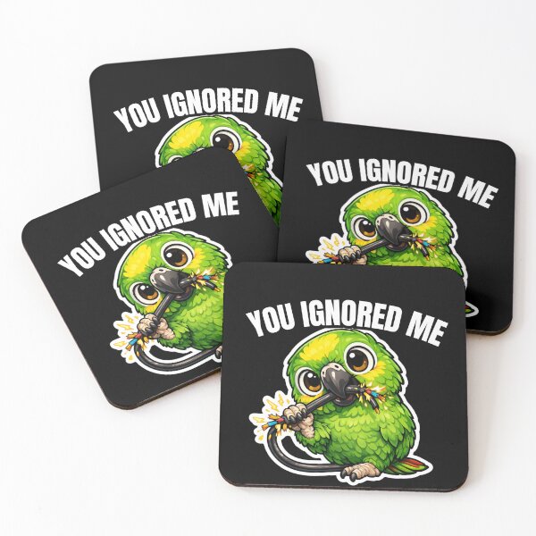 Item preview, Funny Amazon Parrot You Ignored Me – Dramatic Bird Meme designed and sold by FeatherChaos.