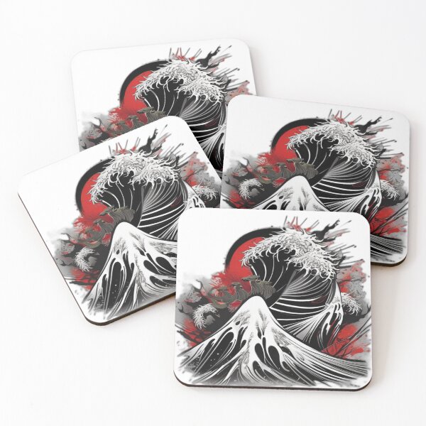 Item preview, Epic Wave Battle: Japanese Style Art | Storm and Samurai Illustration designed and sold by Bad7Wear.