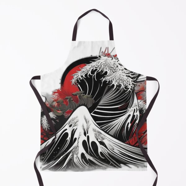 Item preview, Epic Wave Battle: Japanese Style Art | Storm and Samurai Illustration designed and sold by Bad7Wear.