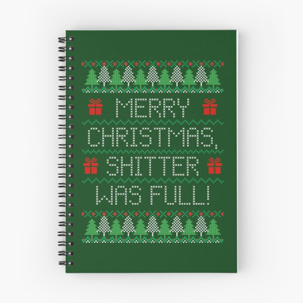 Item preview, Shitter Was Full Ugly Christmas Sweater designed and sold by Normbot2000.