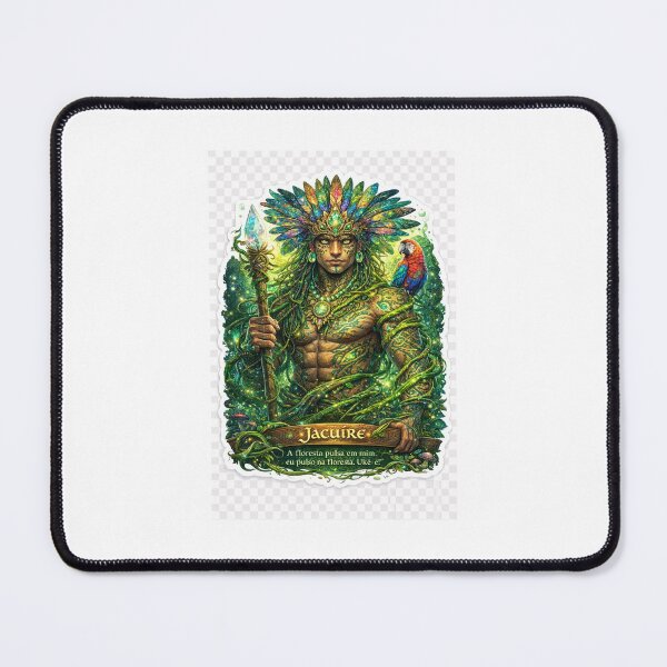 Item preview, Psychedelic Indigenous Forest Guardian Sticker designed and sold by ArtFusionLab.