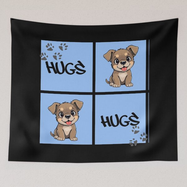 Item preview, Hugs, love for crazy puppies designed and sold by Alvania.