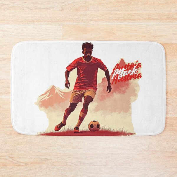 Item preview, Vintage Austria Soccer Player Alpine Attack Illustration designed and sold by PMTaurus.