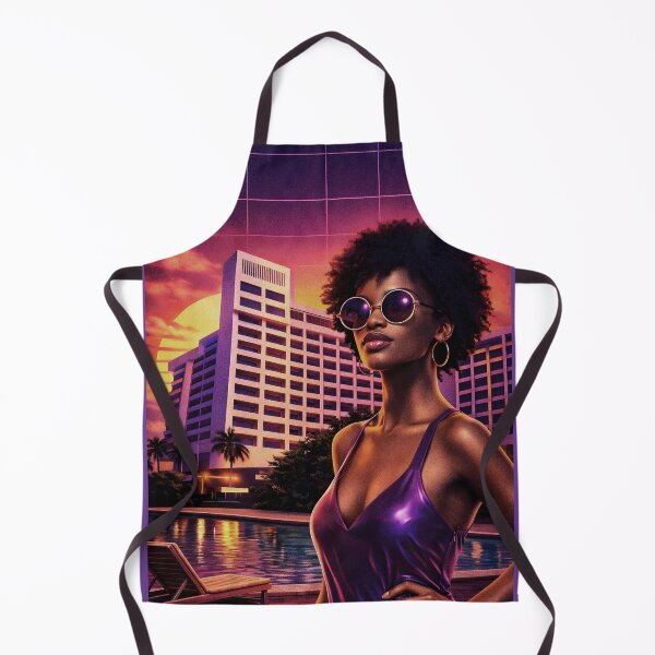 Item preview, Victoria Island Lagos Nigeria | Retro 80s Travel Print designed and sold by MammothArt.
