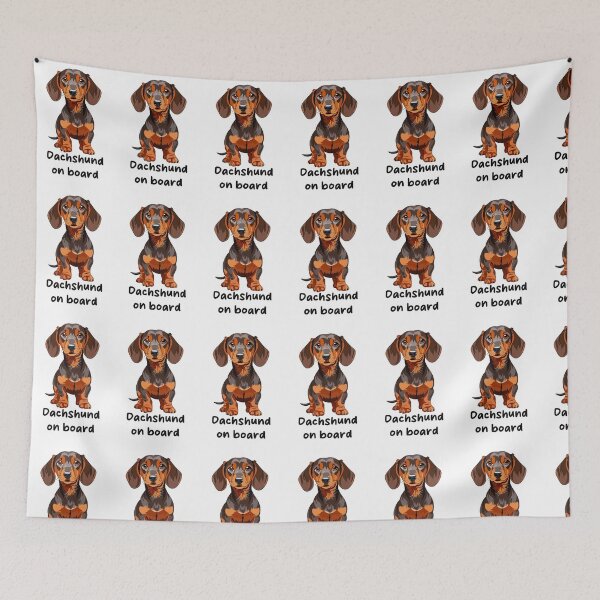 Item preview, Dachshund on board designed and sold by klebtgut.