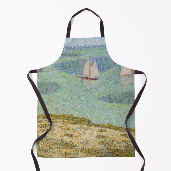 Item preview, Port En Bessin Entrance to the Outer Harbor by Georges Seurat: Coastal Pointillist Poster designed and sold by artofuniverse.