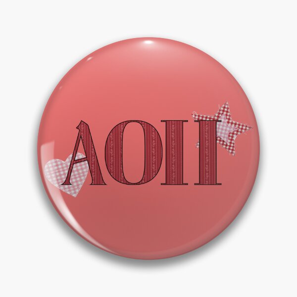 Item preview, Alpha Omicron Pi Patchwork Sticker designed and sold by The Pastel Pencil.