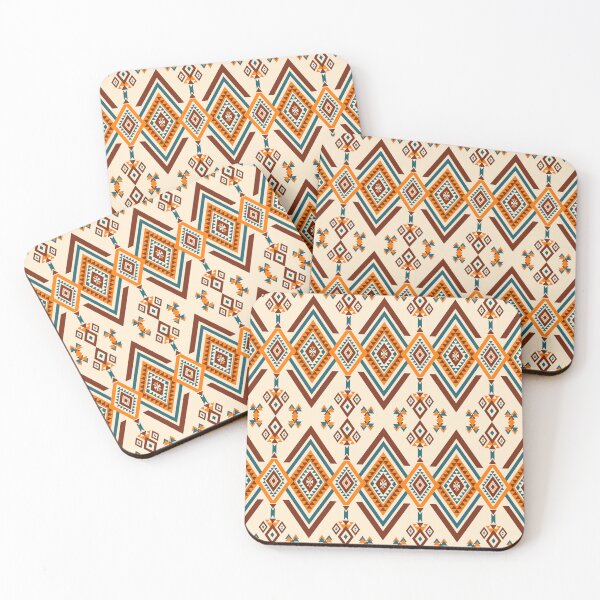 Item preview, A classic Native Ethnic pattern in orange-yellow tones with brown borders. designed and sold by Nengsang.