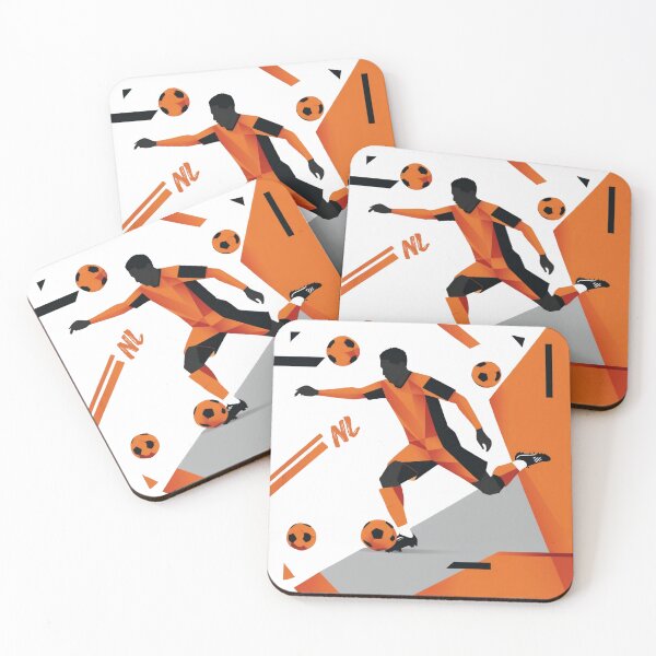 Item preview, Modern Dutch Football Player Geometric Silhouette Art designed and sold by PMTaurus.