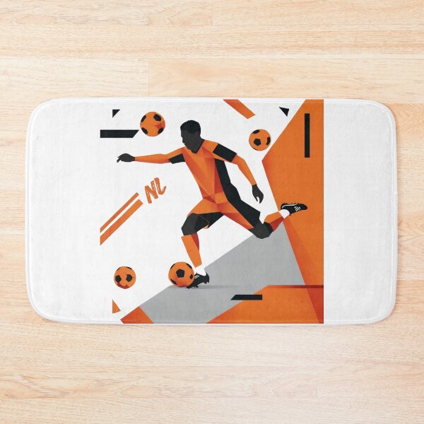 Item preview, Modern Dutch Football Player Geometric Silhouette Art designed and sold by PMTaurus.