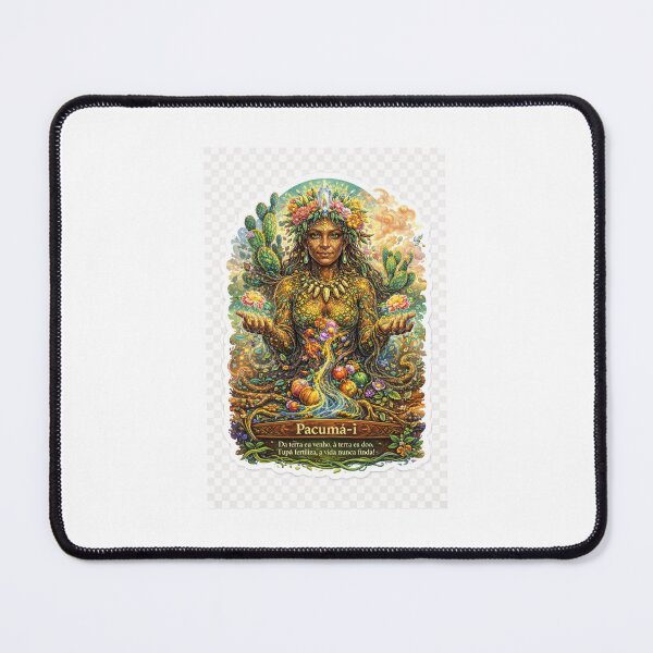 Item preview, Psychedelic Earth Mother Indigenous Goddess Art designed and sold by ArtFusionLab.