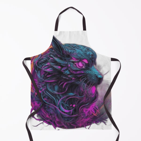Item preview, Neon Cat - Futuristic Abstract Art designed and sold by Bad7Wear.