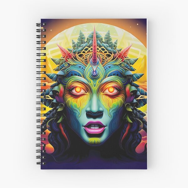Item preview, Psychedelic Cosmic Goddess – Neon Trippy Surreal Face Art designed and sold by Dominik1994.