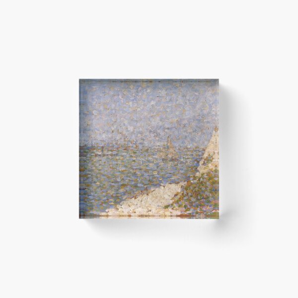 Item preview, Preparatory Sketch for La Grève du Bas Butin by Georges Seurat: Coastal Pointillist Poster designed and sold by artofuniverse.