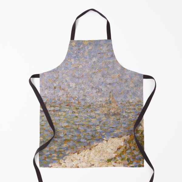 Item preview, Preparatory Sketch for La Grève du Bas Butin by Georges Seurat: Coastal Pointillist Poster designed and sold by artofuniverse.
