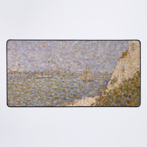 Item preview, Preparatory Sketch for La Grève du Bas Butin by Georges Seurat: Coastal Pointillist Poster designed and sold by artofuniverse.