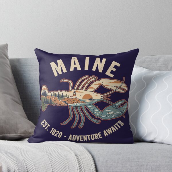 Item preview, Maine Lobster Shirt Vintage Coastal Lighthouse Ocean Retro New England Beac designed and sold by Milasneeze.