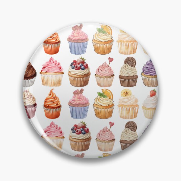 Item preview, Colorful Cupcake Pattern Sweet Dessert Illustration designed and sold by Cutethings3.