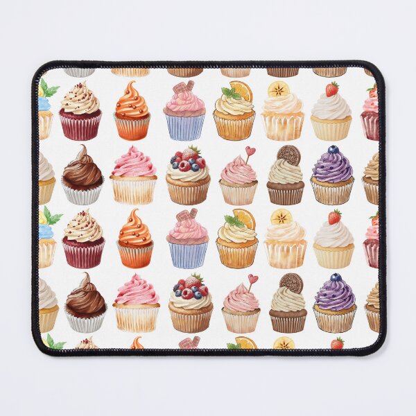 Item preview, Colorful Cupcake Pattern Sweet Dessert Illustration designed and sold by Cutethings3.