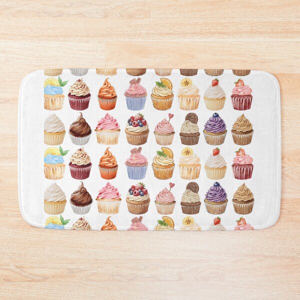 Item preview, Colorful Cupcake Pattern Sweet Dessert Illustration designed and sold by Cutethings3.