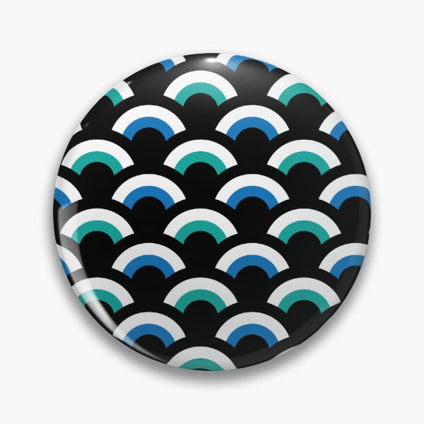 Item preview, Scale Waves – Geometric Abstract Pattern with Layered Wave Design designed and sold by Helmina Groper.