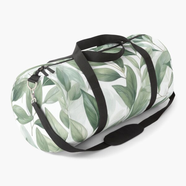 Item preview, Sage green leafy botanicals watercolor leaves painting spring theme shades of green  designed and sold by navitalidesign.
