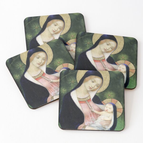Item preview, Madonna of the Fir Tree  - Madonna and Child Renaissance Style Religious Painting for Christian Art Lovers designed and sold by RickE.