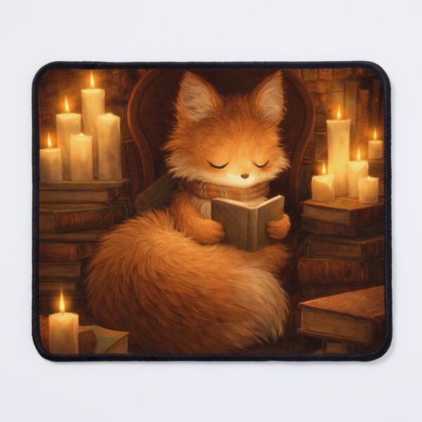 Item preview, Cozy Reading Fox – Book Lover Art Print designed and sold by WhimsyWink.