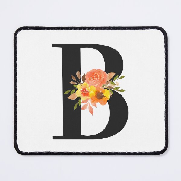 Item preview, B Character Floral Design designed and sold by REDPATTERNS.