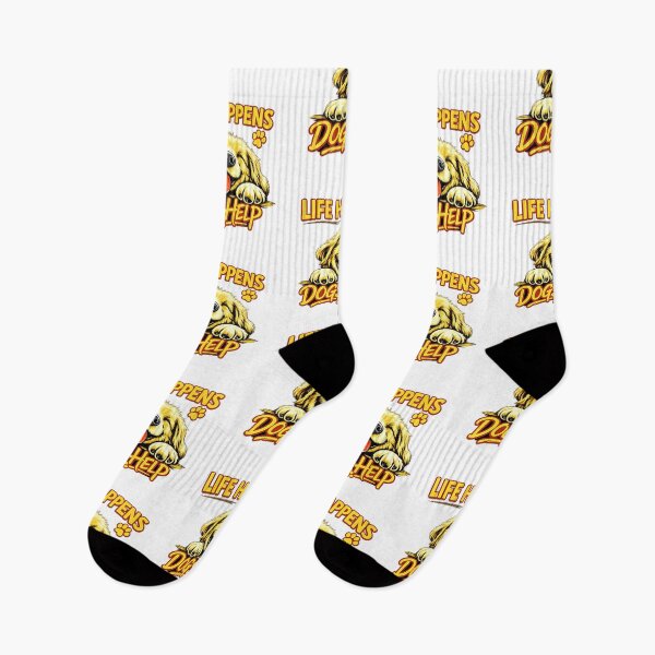 Item preview, Life Happens Dogs Help Funny Dog Lover Golden Retriever Design designed and sold by Shirleygalaxy.